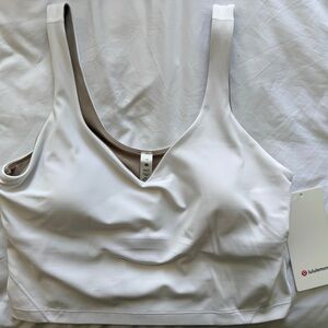 Lululemon Align Tank White Size 12 NWT Built-In Bra Nulu Soft Yoga Top